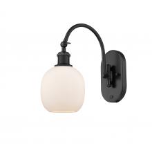 Innovations Lighting 518-1W-BK-G101 - Belfast - 1 Light - 6 inch - Matte Black - Sconce