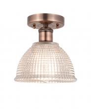 Innovations Lighting 616-1F-AC-G422 - Arietta - 1 Light - 8 inch - Antique Copper - Flush Mount