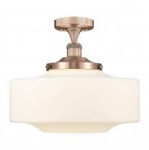 Innovations Lighting 616-1F-AC-G691-16 - Bridgeton - 1 Light - 12 inch - Antique Copper - Semi-Flush Mount