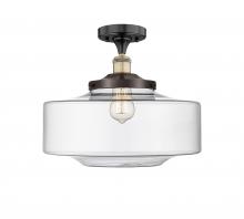 Innovations Lighting 616-1F-BAB-G692-16 - Bridgeton - 1 Light - 12 inch - Black Antique Brass - Semi-Flush Mount