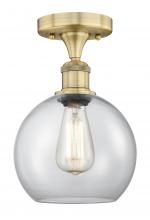 Innovations Lighting 616-1F-BB-G122-8 - Athens - 1 Light - 8 inch - Brushed Brass - Semi-Flush Mount