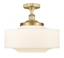 Innovations Lighting 616-1F-BB-G691-16 - Bridgeton - 1 Light - 12 inch - Brushed Brass - Semi-Flush Mount