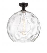 Innovations Lighting 616-1F-OB-G1215-14 - Athens Water Glass - 1 Light - 13 inch - Oil Rubbed Bronze - Semi-Flush Mount