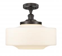 Innovations Lighting 616-1F-OB-G691-16 - Bridgeton - 1 Light - 12 inch - Oil Rubbed Bronze - Semi-Flush Mount