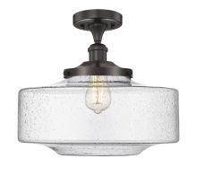 Innovations Lighting 616-1F-OB-G694-16 - Bridgeton - 1 Light - 12 inch - Oil Rubbed Bronze - Semi-Flush Mount