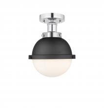 Innovations Lighting 616-1F-PC-HFS-61-BK - Edison - 1 Light - 7 inch - Polished Chrome - Semi-Flush Mount