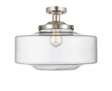 Innovations Lighting 616-1F-SN-G692-16 - Bridgeton - 1 Light - 12 inch - Brushed Satin Nickel - Semi-Flush Mount