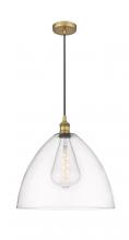  616-1P-BB-GBD-162 - Bristol - 1 Light - 16 inch - Brushed Brass - Cord hung - Pendant