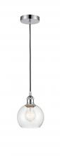 Innovations Lighting 616-1P-PC-G124-6 - Athens - 1 Light - 6 inch - Polished Chrome - Cord hung - Mini Pendant