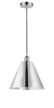 Innovations Lighting 616-1P-PC-MBC-12-PC - Berkshire - 1 Light - 12 inch - Polished Chrome - Cord hung - Mini Pendant