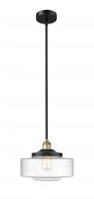 Innovations Lighting 616-1S-BAB-G694-12 - Bridgeton - 1 Light - 12 inch - Black Antique Brass - Stem Hung - Mini Pendant