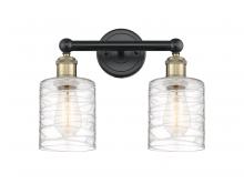 Innovations Lighting 616-2W-BAB-G1113 - Cobbleskill - 2 Light - 14 inch - Black Antique Brass - Bath Vanity Light