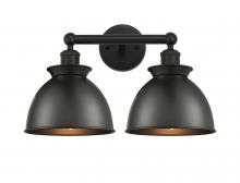 Innovations Lighting 616-2W-BK-M14-BK - Adirondack - 2 Light - 17 inch - Matte Black - Bath Vanity Light