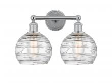 Innovations Lighting 616-2W-PC-G1213-8 - Athens Deco Swirl - 2 Light - 17 inch - Polished Chrome - Bath Vanity Light