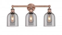 Innovations Lighting 616-3W-AC-G558-6SM - Bella - 3 Light - 24 inch - Antique Copper - Bath Vanity Light