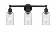 Innovations Lighting 616-3W-BK-G804 - Clymer - 3 Light - 22 inch - Matte Black - Bath Vanity Light