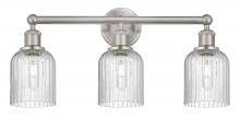  616-3W-SN-G559-5SDY - Bridal Veil - 3 Light - 23 inch - Brushed Satin Nickel - Bath Vanity Light