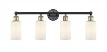 Innovations Lighting 616-4W-BAB-G801 - Clymer - 4 Light - 31 inch - Black Antique Brass - Bath Vanity Light