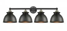  616-4W-BAB-M14-BK - Adirondack - 4 Light - 35 inch - Black Antique Brass - Bath Vanity Light