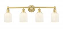 Innovations Lighting 616-4W-SG-G559-5GWH - Bridal Veil - 4 Light - 32 inch - Satin Gold - Bath Vanity Light