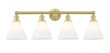  616-4W-SG-GBC-81 - Berkshire - 4 Light - 35 inch - Satin Gold - Bath Vanity Light