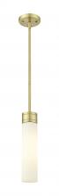  617-1S-AB-G617-11SWH - Boreas - 1 Light - 3 inch - Antique Brass - Stem Hung - Mini Pendant