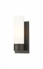  617-1W-OB-G617-8WH - Boreas - 1 Light - 5 inch - Oil Rubbed Bronze - Sconce