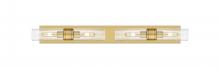 Innovations Lighting 617S-4W-BB-G617-8SDY - Boreas - 4 Light - 39 inch - Brushed Brass - Bath Vanity Light