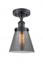 Innovations Lighting 916-1C-BK-G63-LED - Cone - 1 Light - 6 inch - Matte Black - Semi-Flush Mount