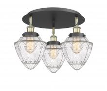 Innovations Lighting 916-3C-BAB-G664-7 - Bullet - 3 Light - 18 inch - Black Antique Brass - Flush Mount