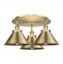 Innovations Lighting 916-3C-BB-M10-BB - Ballston Urban - 3 Light - 20 inch - Brushed Brass - Flush Mount