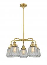 Innovations Lighting 916-5CR-BB-G142 - Chatham - 5 Light - 26 inch - Brushed Brass - Chandelier