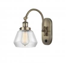  918-1W-AB-G172 - Fulton - 1 Light - 7 inch - Antique Brass - Sconce