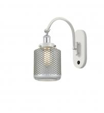  918-1W-WPC-G262 - Stanton - 1 Light - 6 inch - White Polished Chrome - Sconce