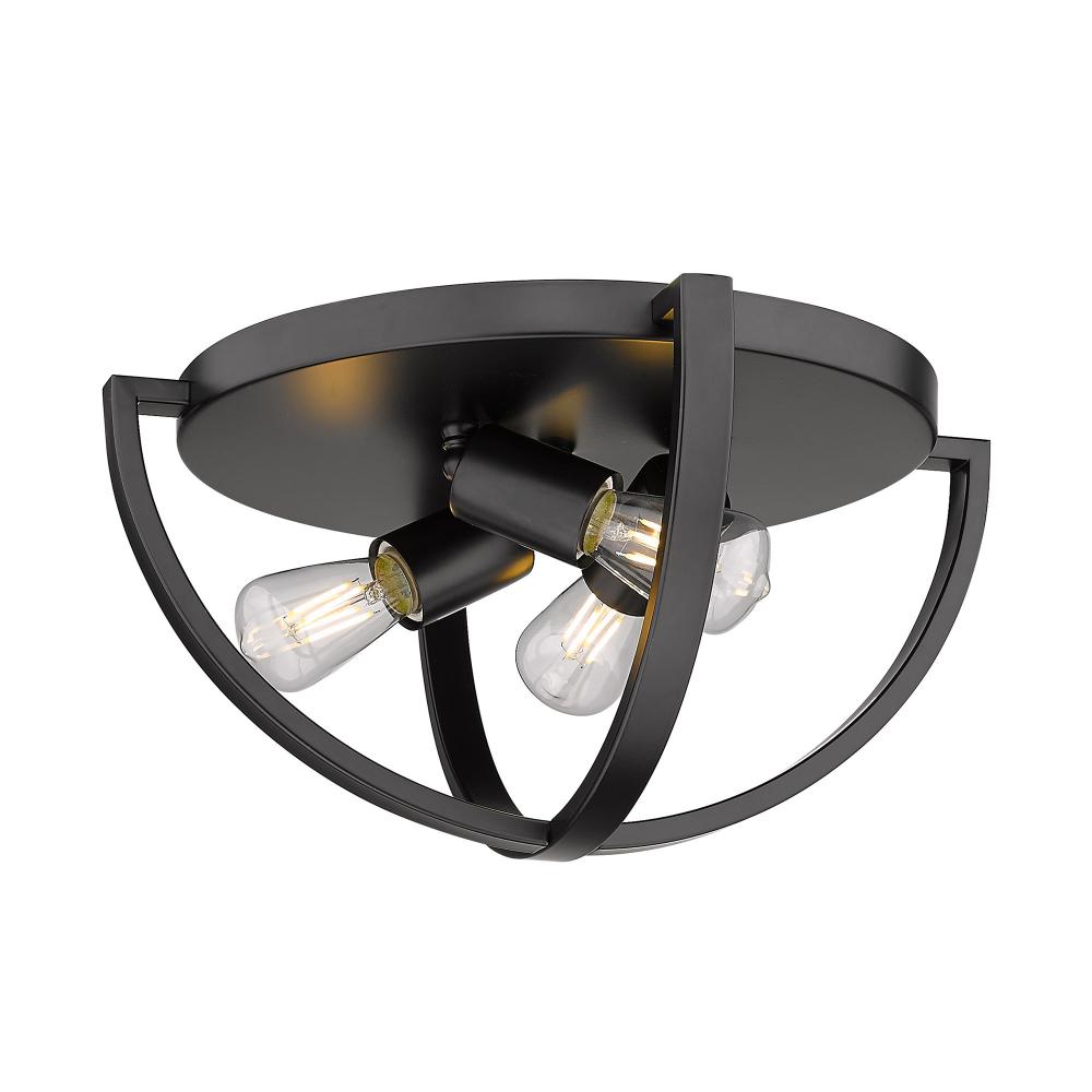 Colson BLK 15&#34; Flush Mount in Matte Black