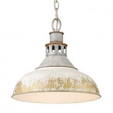 Golden 0865-L AGV-AI - Kinsley Large Pendant in Aged Galvanized Steel
