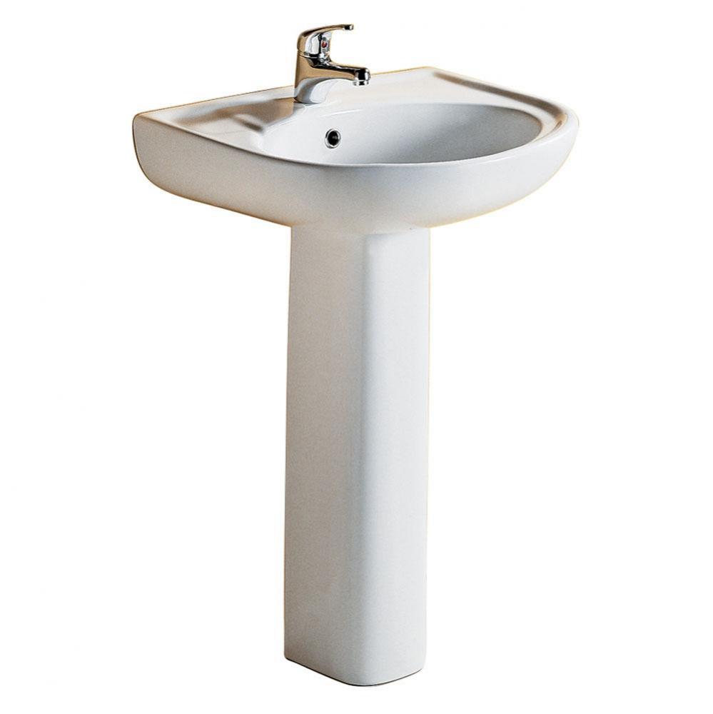 Cynthia 570 Pedestal Lavatory 1-Hole, White