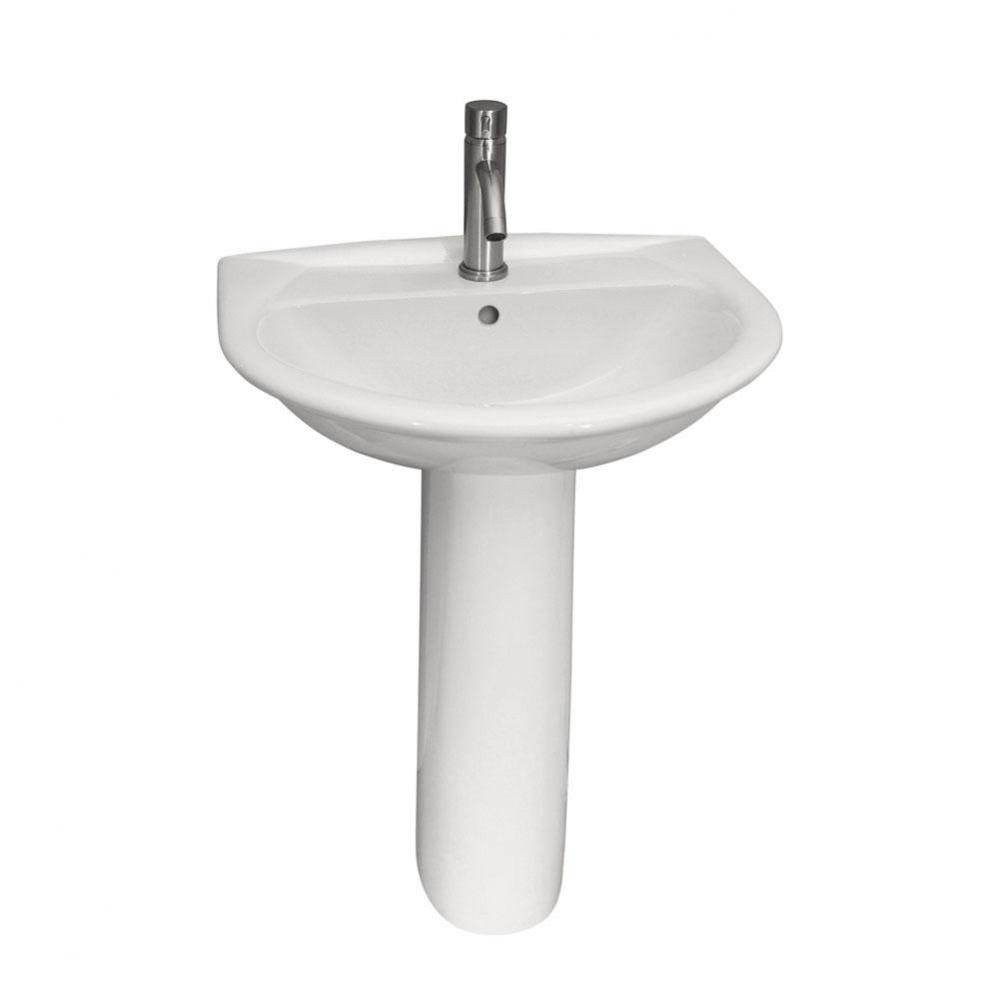 Karla 505 Pedestal Lavatory 8&apos;&apos; cc, White