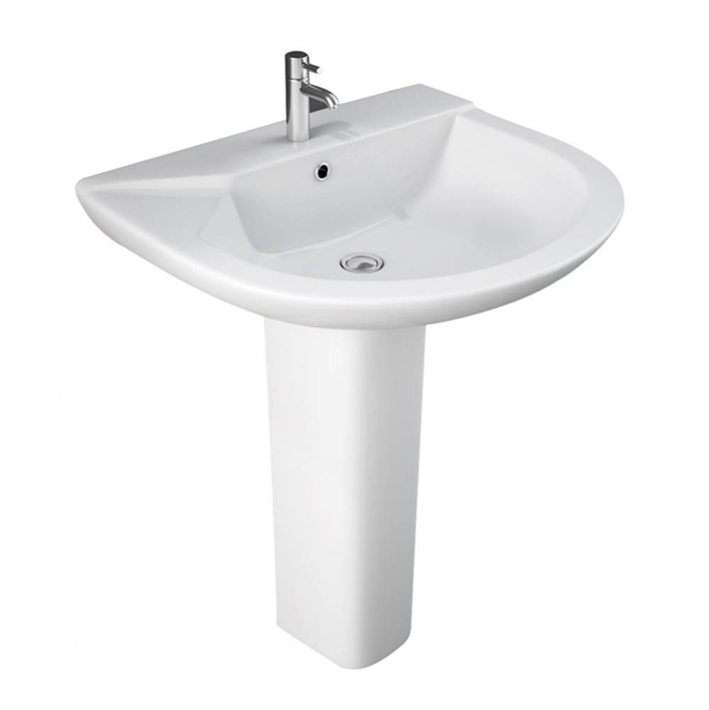 Anabel 630 Pedestal Lavatory 8&apos;&apos; Widespread, White