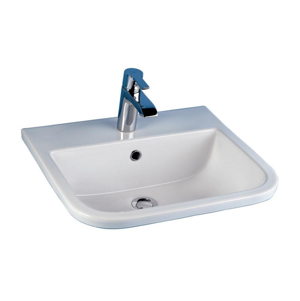 Series 600 20&apos;&apos; Drop-In Basin 8&apos;&apos; cc, White