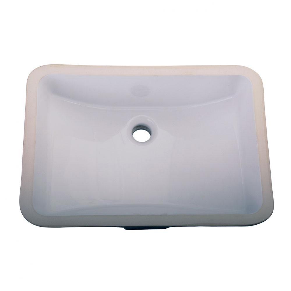 Cleo Undercounter Basin, White