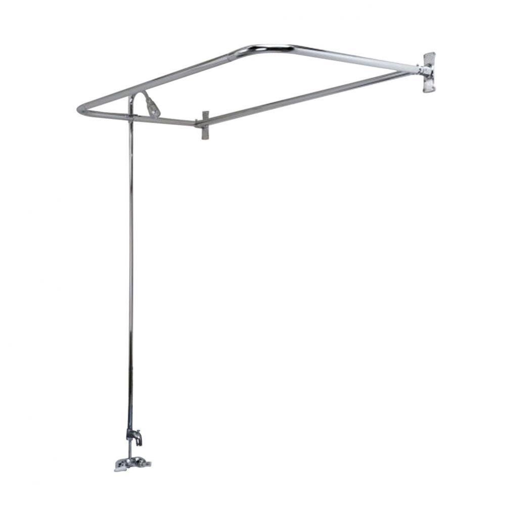 Converto Shower w/48&apos;&apos; D-Rod, Code Spout, Polished Chrome