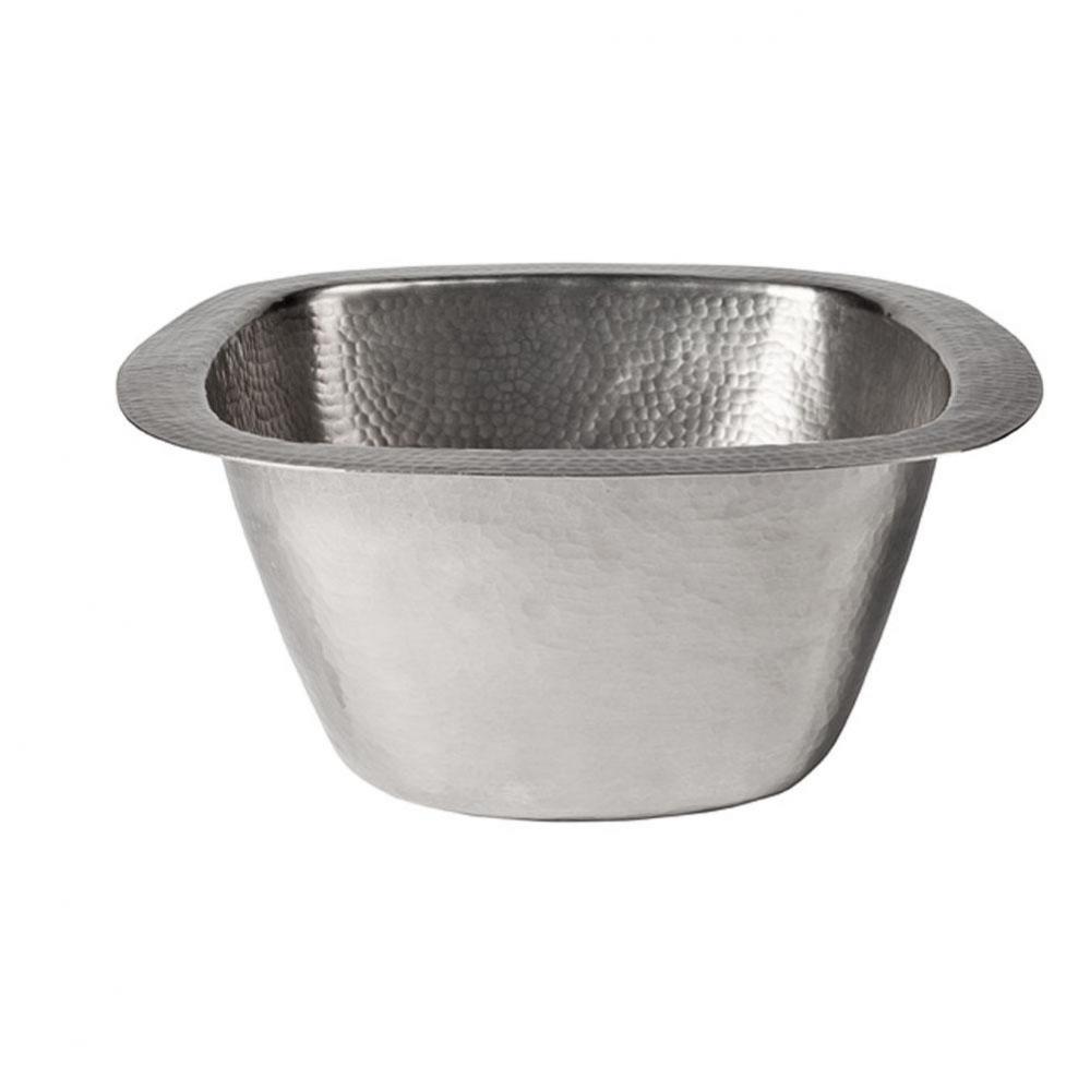 Tamsin 15&apos;&apos; Square Bar/Prep Sink-Hammered Pewter