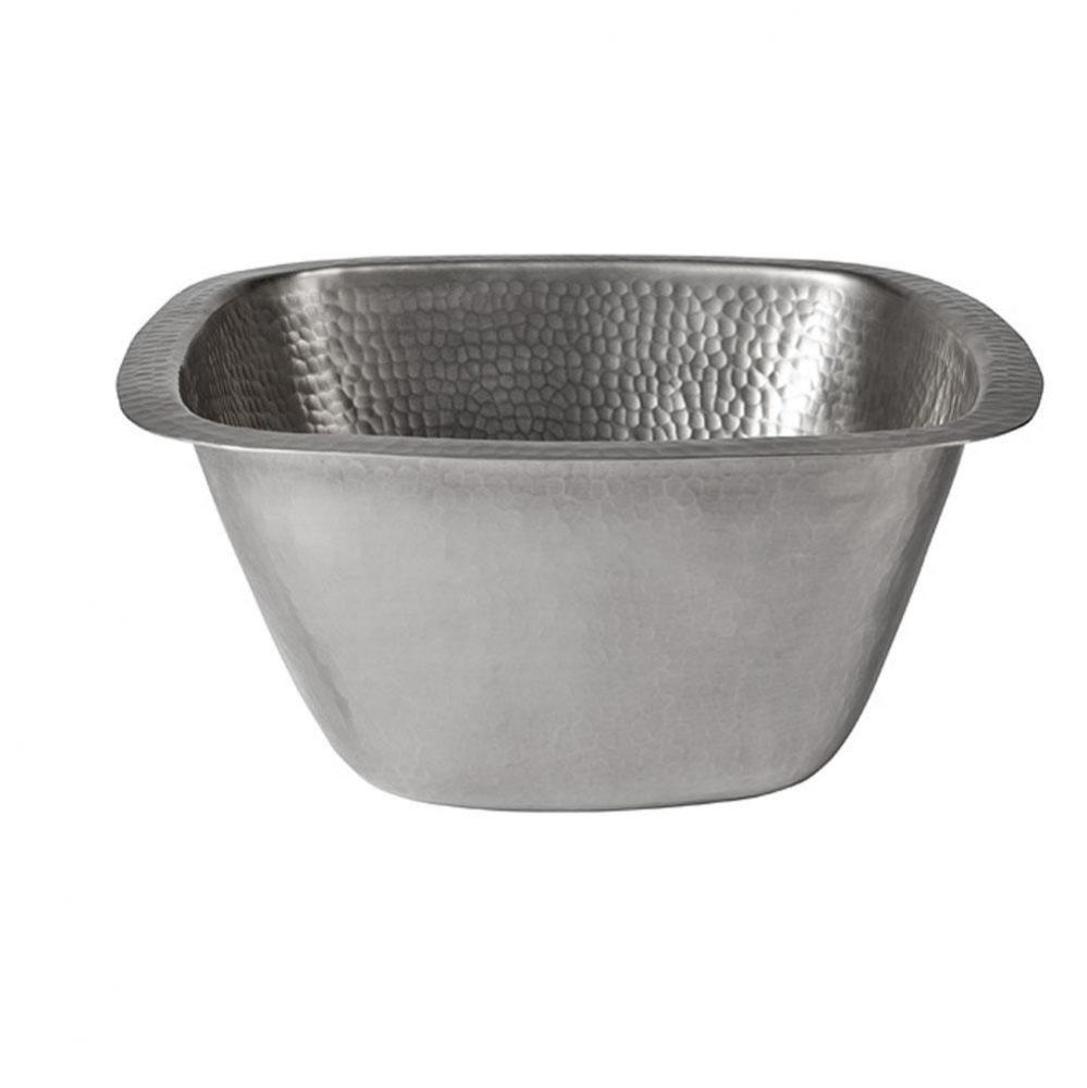 Symone 13&apos;&apos; Square Bar/Prep Sink-Hammered Pewter