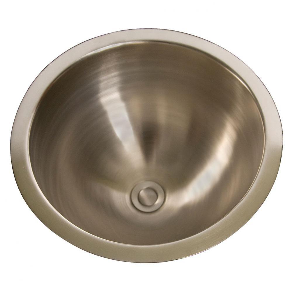 Birk 14&apos;&apos; Round Copper SinkSatin Nickel