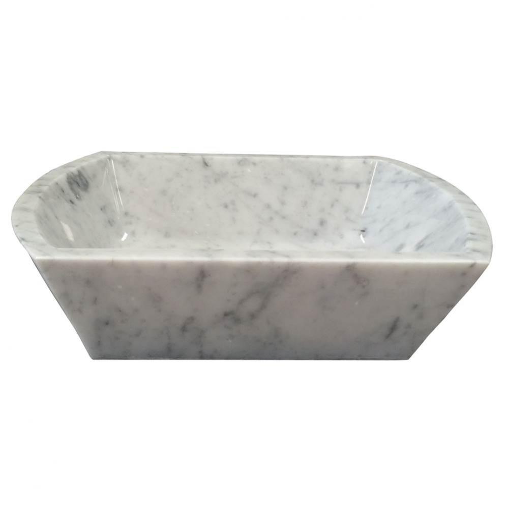 Mayon Marble Above CounterBasin, Carrara Marble