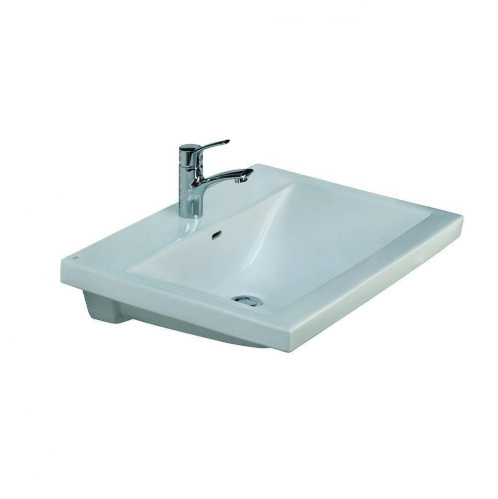 Mistral 650 Wall-Hung Basin 1-Hole, White