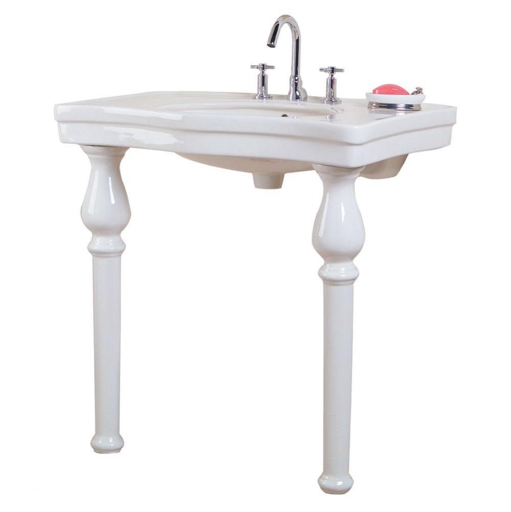 Milano Deluxe Console8&apos;&apos; cc, White