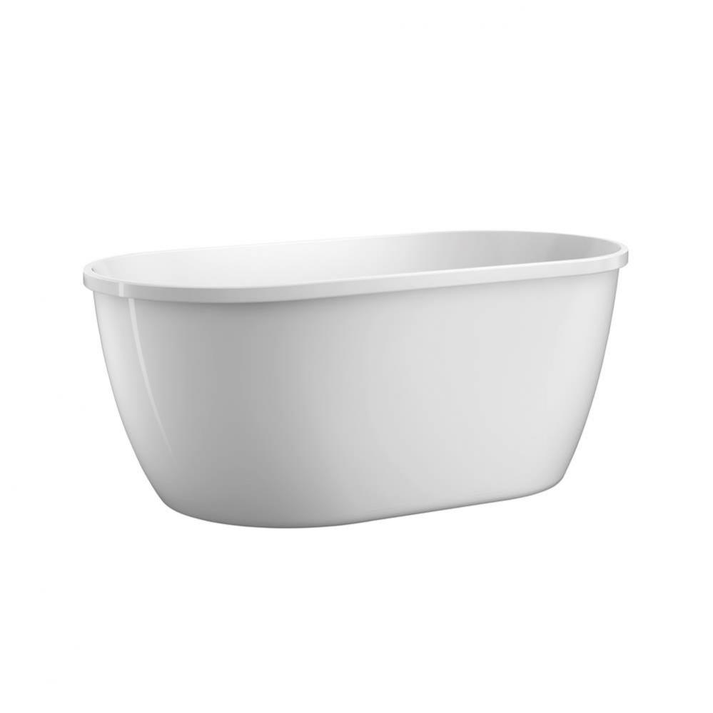 Phillipe 55&apos;&apos; FreestandingAcrylic Tub, No Holes WH