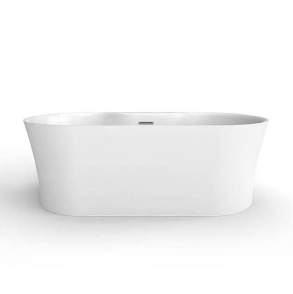 Onita 67in Acrylic Freestanding Tub with Integral Drain